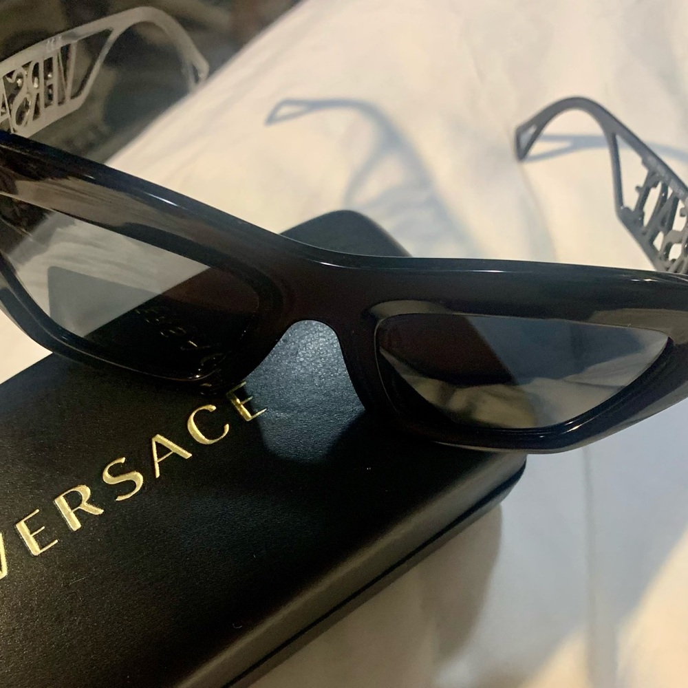 Versace Collection Black Cat-Eye Glasses